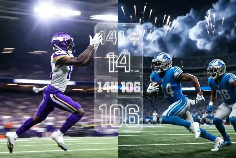 Minnesota Vikings vs Detroit Lions Match Player Stats
