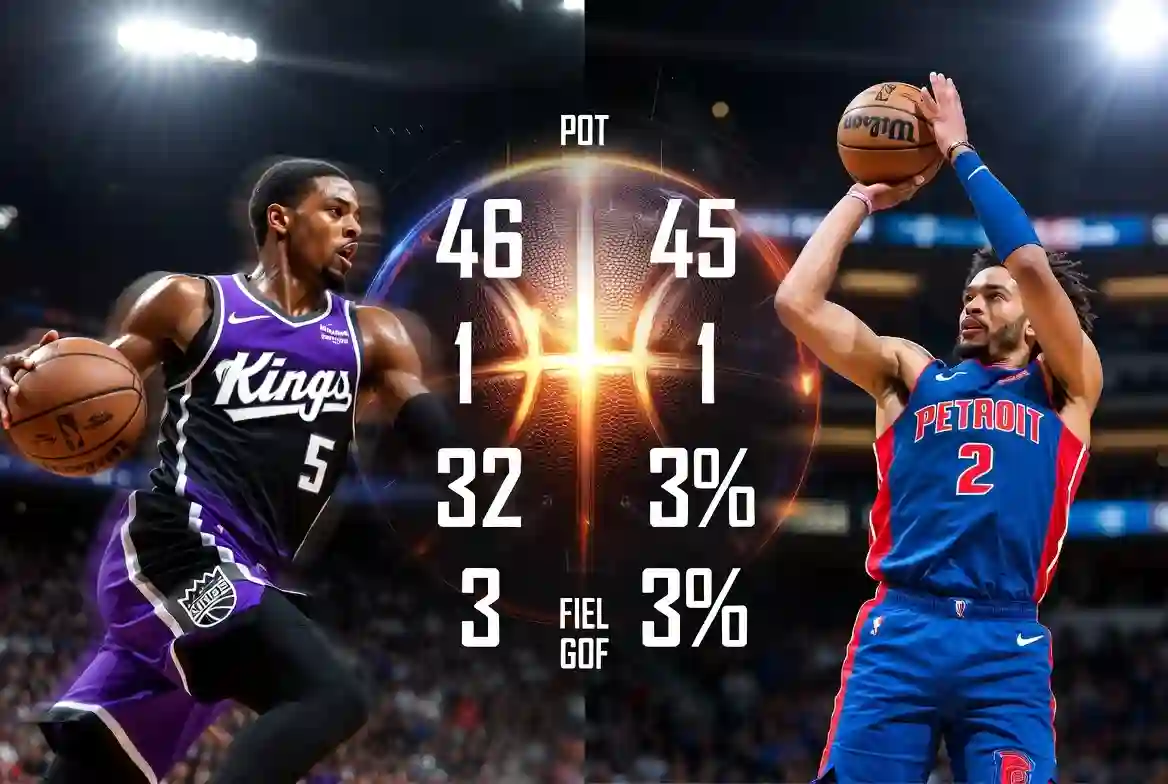 Sacramento Kings vs Detroit Pistons Match Player Stats