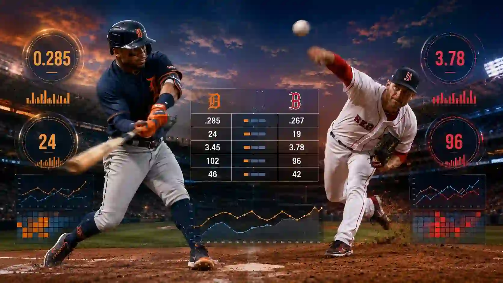 Detroit Tigers vs Red Sox Match Player Stats