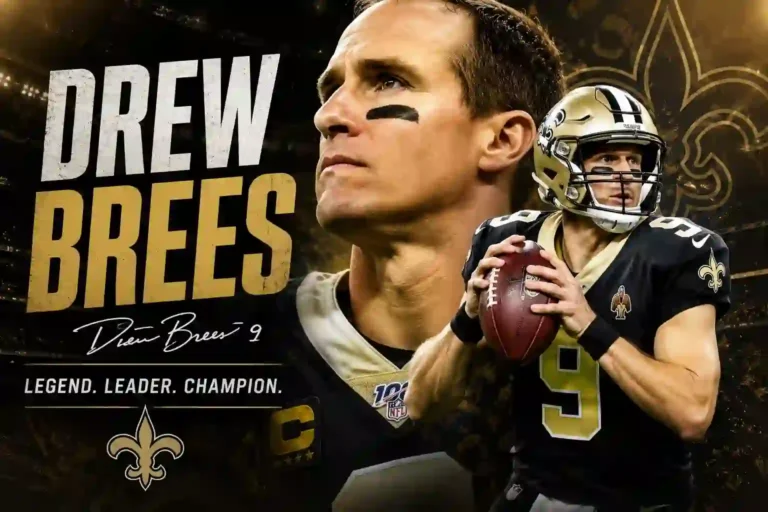 Drew Brees former New Orleans Saints quarterback in action