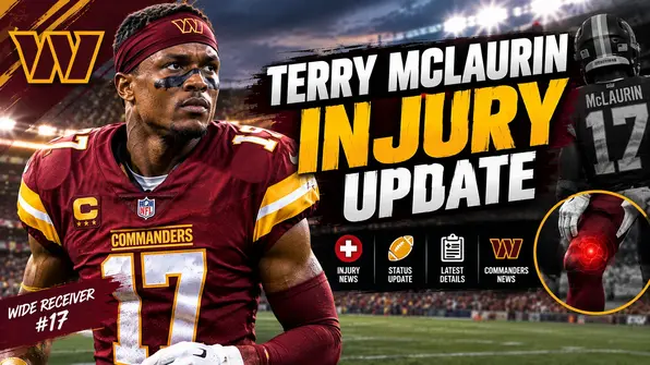 Terry McLaurin injury update featuring the Washington Commanders wide receiver and NFL injury news