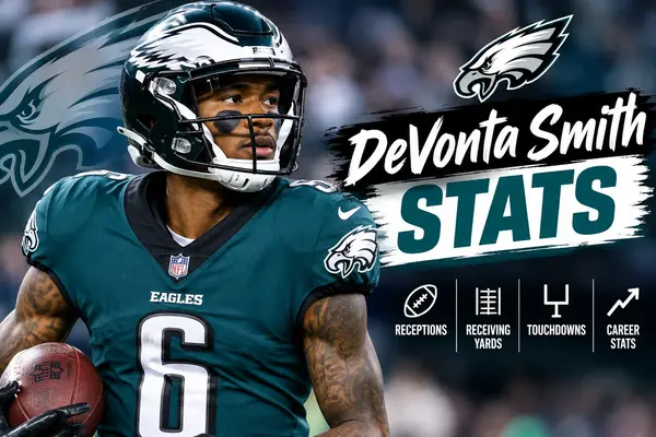 DeVonta Smith stats and Philadelphia Eagles receiving statistics