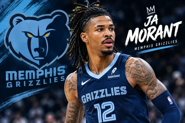 Ja Morant in a Memphis Grizzlies jersey
