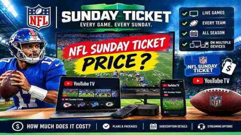 NFL Sunday Ticket price and YouTube TV football streaming options